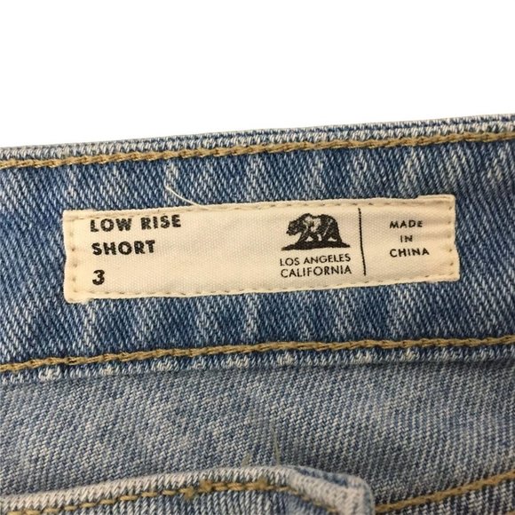 Bullhead Denim Co Low Rise Jean Shorts Womens Size 3 Embroidered Aztec - Picture 5 of 8